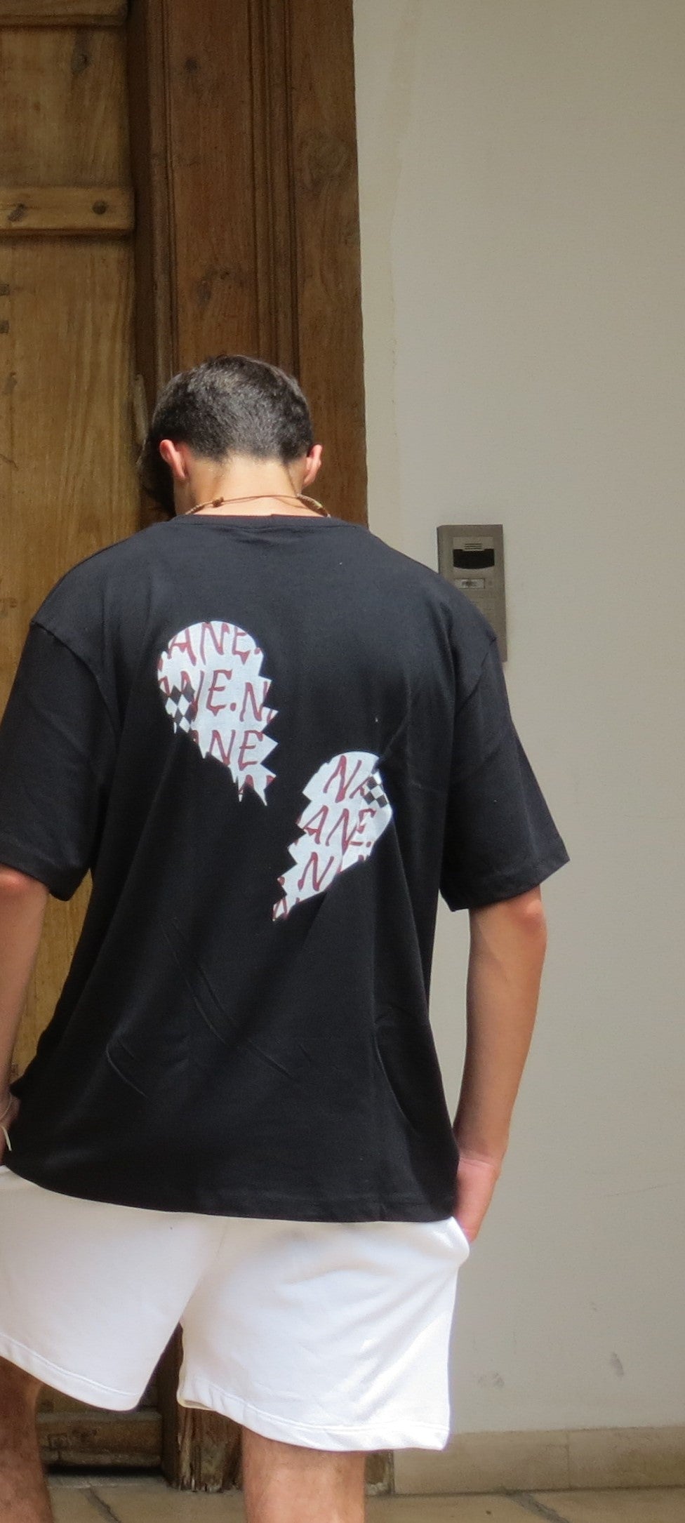 NANE "Heart" T-Shirt Black