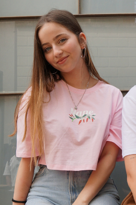 NANE “Chili” Crop-Top Pink