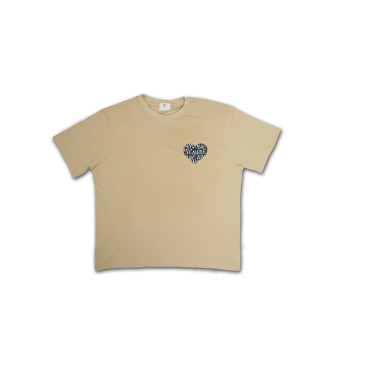 NANE "Heart" T-Shirt Beige