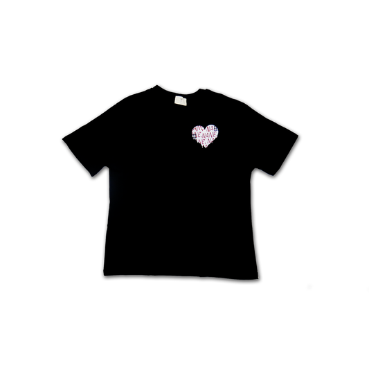 NANE "Heart" T-Shirt Black
