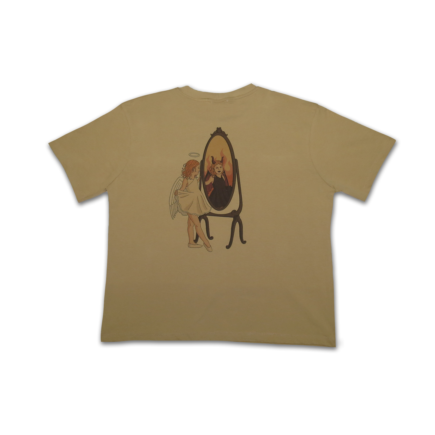 NANE “Horns and Halo” T-Shirt Beige