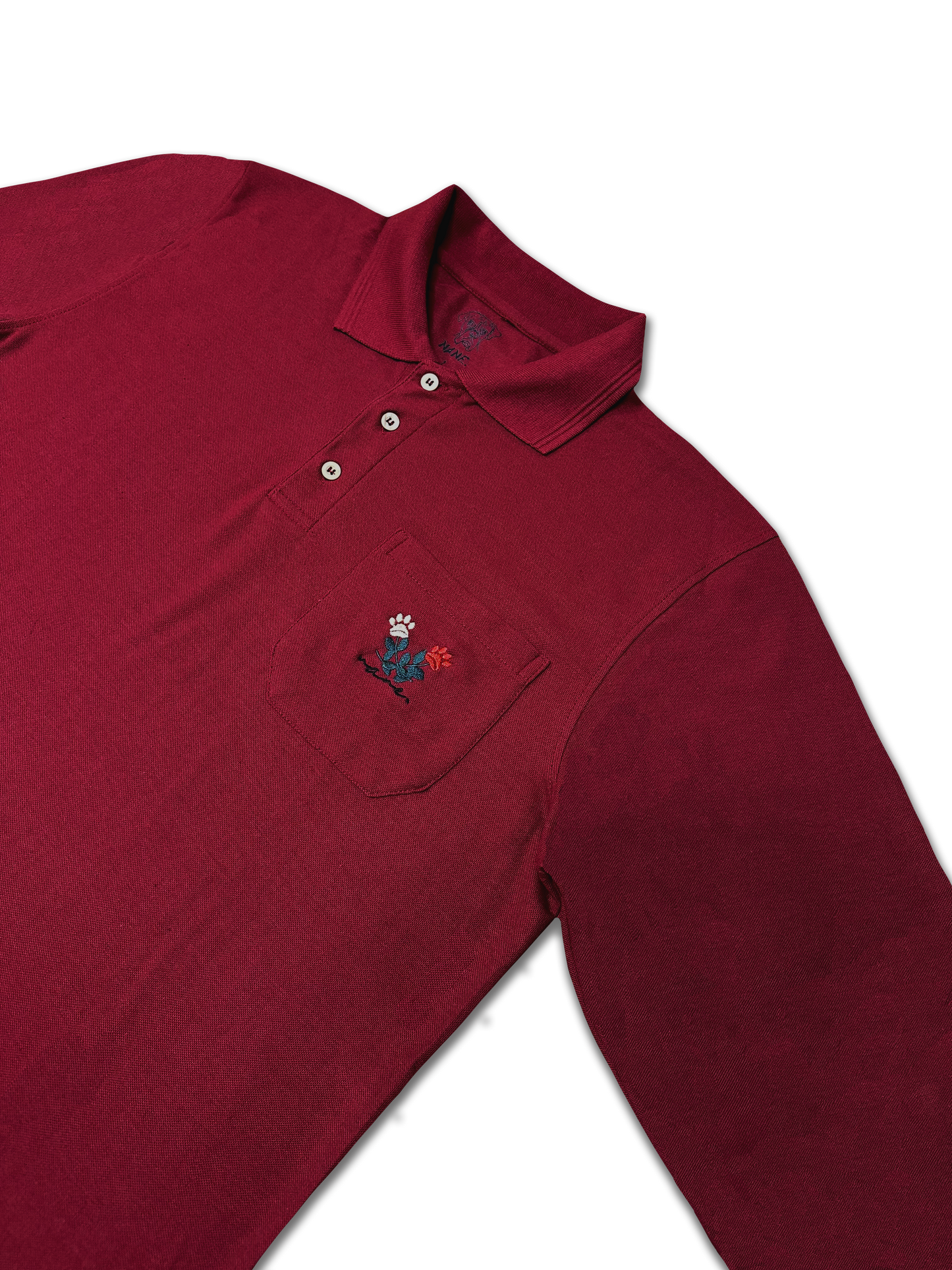 NANE "Paws" Polo T-Shirt Bordox